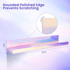upsimples 4 Pcs 15" Iridescent Acrylic Shelves - Image 3