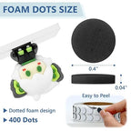 400 PCS 1mm Double Sided Foam Dots 0.4" Foam Round Dots 3D Foam Tape Craft - Image 2