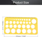 Utoolmart Circle Guide Template 22cm Geometric Drawing Template Measuring Ruler - Image 2