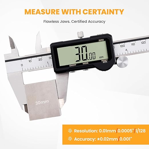 HARDELL Digital Caliper 6 Inch Rechargeable Calipers One-Key Reset | Caliper - Image 4
