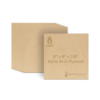 Baltic Birch Plywood, 3 mm 1/8 Craft Wood, B/BB Grade Baltic Birch Sheets by Woodpeckers