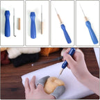Zlulary Needle Felting Wool, 8 Colors Wool Roving, Needle Felting Supplies - Image 5