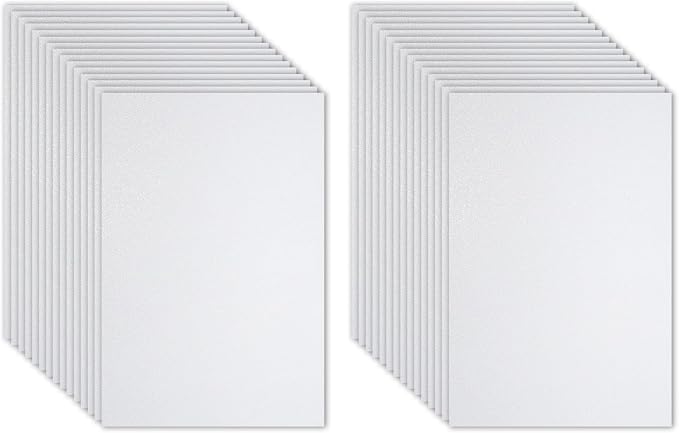 PATIKIL 30Sheets White EVA Glitter Foam Sheet 11.8 x 7.9 Inch 2mm Thick by PATIKIL