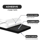 Double Sided Foam Tape for Crafts 0.4 X 0.5 in Pre Cut Double Sided Foam - Image 4