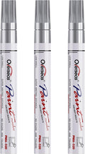 Overseas Silver Paint Pens Permanent Markers, 3 Oil Based Paint Makrers | by Overseas