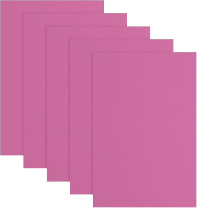 uxcell 5 Pcs Rose Red EVA A4 Foam Sheets Crafts, 12 x 8 Inch Foam Paper by uxcell