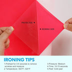 HTV Neon Red Iron on Vinyl 12Inch by 12ft Roll HTV Heat Transfer Vinyl - Image 3