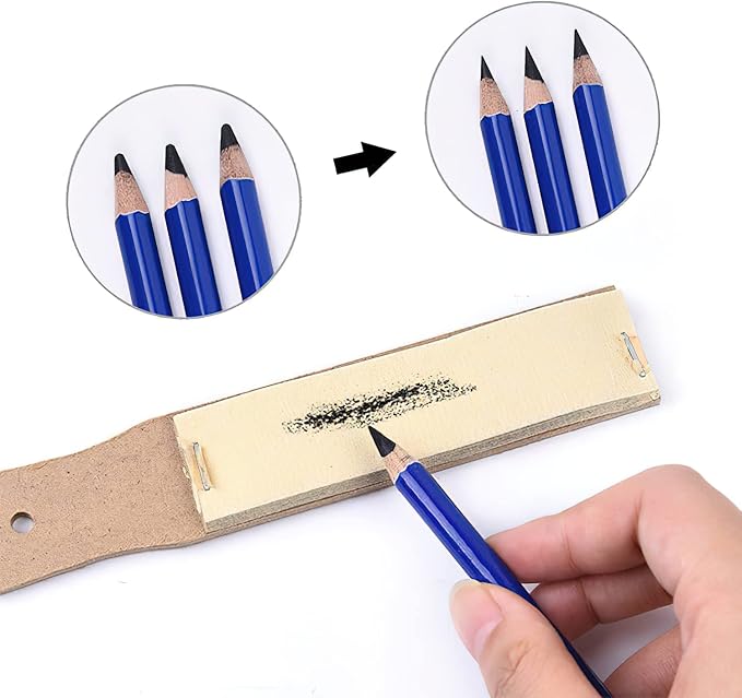 YYMIYU 24 Drawing Pencils Set, Art Sketching Pencils Charcoal Set 14B, & Soft - Image 8