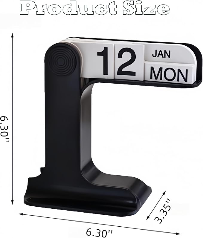 Perpetual Calendar, Standing Flip Calendar, Aesthetic Reusable Daily Page - Image 2