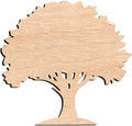 Unfinished Oak Tree Wood Cutout – Rustic Laser Cut Wooden Shape by Unknown