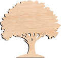 Unfinished Oak Tree Wood Cutout – Rustic Laser Cut Wooden Shape by Unknown
