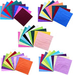 HANPATQUI 50PCS 8 x 8 inch Solid 100% Cotton Fat Quarters Fabric - Image 3
