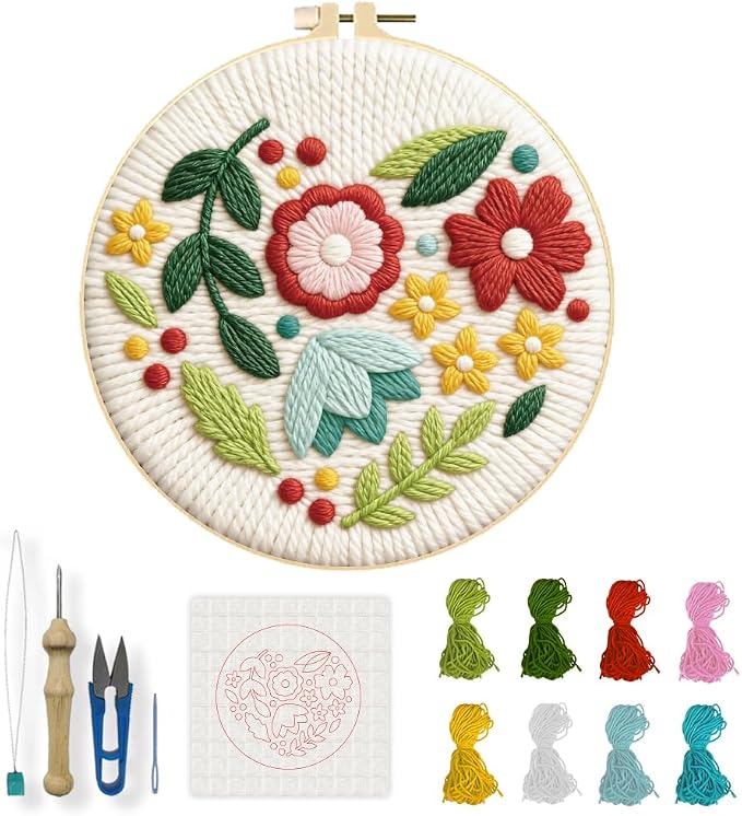 INFUNLY Wildflower Punch Needle Kit by INFUNLY