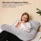 Chilling Home Memory Foam Pregnancy Pillow, J Shape Pregnancy Pillows - Image 6