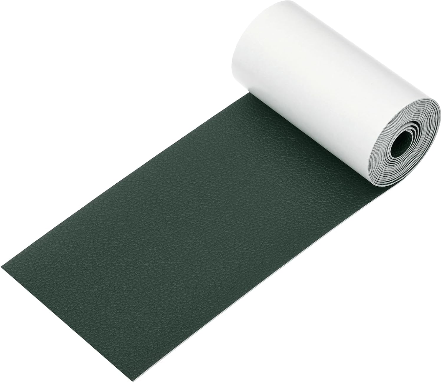 PATIKIL Leather Patches Tape for Furniture, 3.2 x 61 Inch Self Adhesive Vinyl Leather Repair Kit Cover Sheet for Couch, Sofa, Car Seats, Office Chair, Dark Green