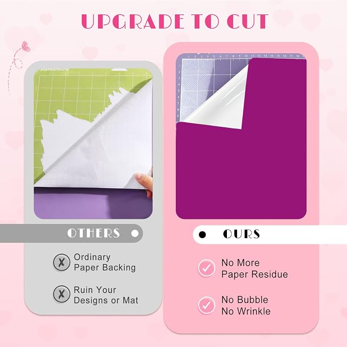 Tintnut Pink Purple Permanent Vinyl 8 Sheets 12''x10'' Adhesive Vinyl | Solid - Image 4