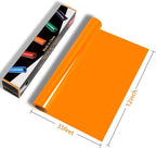 RENLITONG Glossy Orange HTV Vinyl 12" x 35ft Roll - Image 2