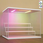 NONEMEY LED Acrylic Display Case, 4 Tier Display Case by NONEMEY