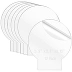 12 Pcs Round Clear Cast Acrylic Sheets LED Light Base | Clear Plexiglass - Image 2