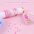 Wuollgess 3500PCS Pink Clay Beads - Image 2