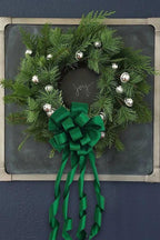 HUIHUANG Forest Green Wired Ribbon 2.5 inch Green Satin Wire Ribbon - Image 6