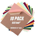 Acrylic Sheets 10 Pcs 8x8 200x200mm Pastel Plexiglass Sheets 1/8 inch Thick by McBlancok