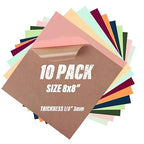 Acrylic Sheets 10 Pcs 8x8 200x200mm Pastel Plexiglass Sheets 1/8 inch Thick by McBlancok