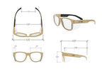 MAGID Y50 Safety Glasses for Construction | Coyote Tan Frame — 1 Pair, ANSI - Image 4