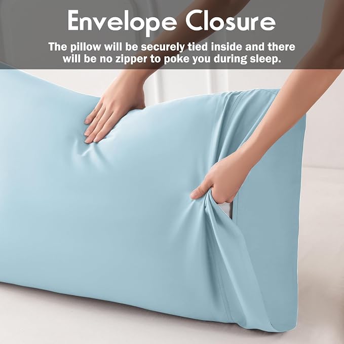 Pillowcases Standard Size 2 Pack, Cooling Viscose Pillow Cases - Image 4