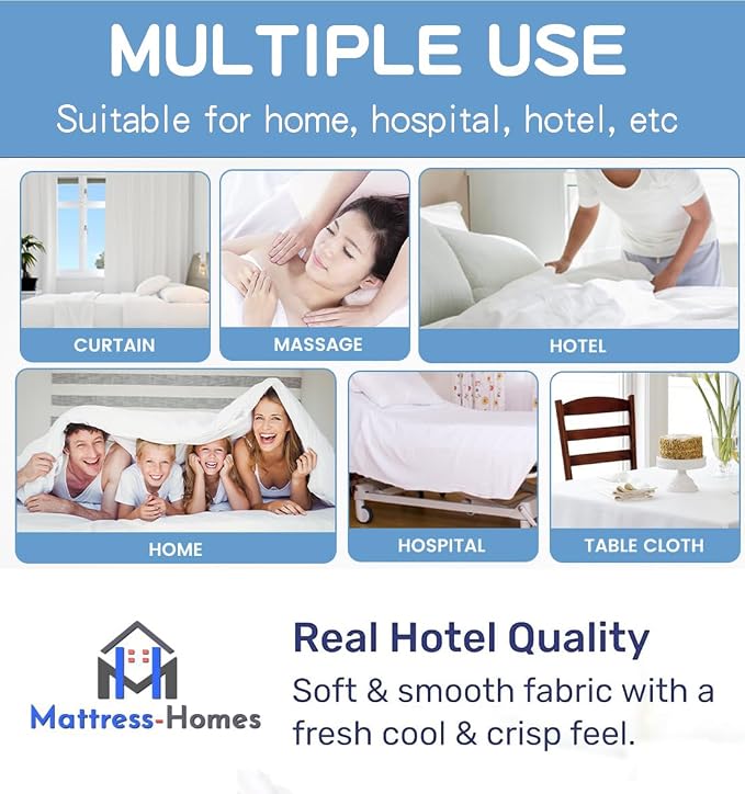 Mattress-Homes RV King 100% Egyptian Cotton Top Sheet 1Pcs, Cool & Breathable - Image 5