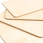 HOIGON 150 PCS Rectangle Unfinished Wood Pieces, 4 x 6 Inch Blank Basswood - Image 3