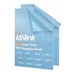KINLINK 8x12 Plexiglass Sheets 1/24 inch Thick, 1mm Clear PET Plastic Sheet by KINLINK