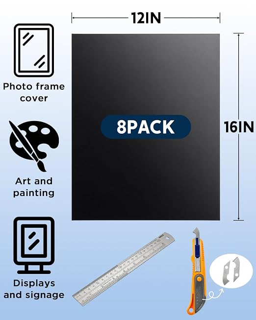 12x16 Black Acrylic Sheet 3mm, Plexiglass Board - Image 2