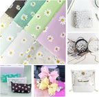 XHT 8 Pcs Daisy Jelly Vinyl, 21cmx30cm Waterproof Transluscent Glitter Flower - Image 6