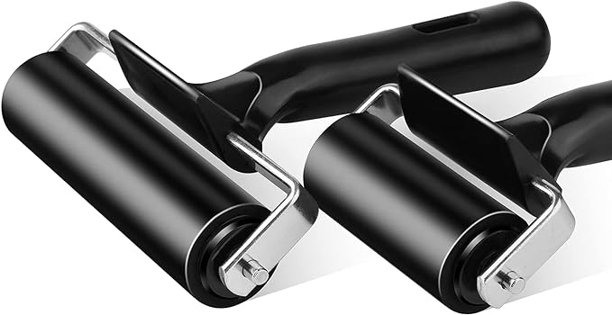 6 Inch Rubber Roller Tool, Rubber Brayer Roller - Image 3