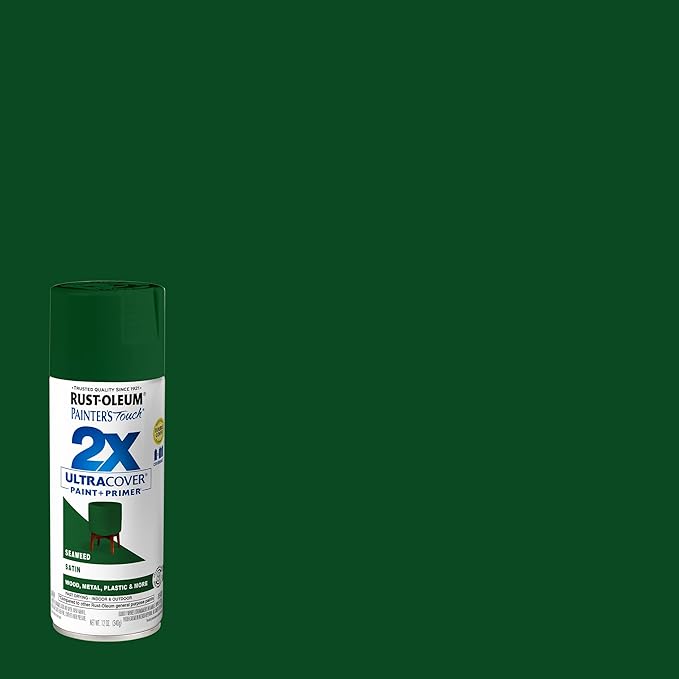 Rust-Oleum 383200 Painter's Touch 2X Ultra Cover Spray Paint, 12 oz, Satin - Image 2