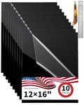 12x16 Black Acrylic Sheet 3mm, Plexiglass Board by Unknown