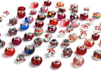 Aipridy European Large Hole Beads, Colorful Glass Charm Beads Set - Image 2