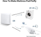 EASELAND King Size Mattress Pad Pillow Top Mattress Cover Quilted Fitted - Image 8