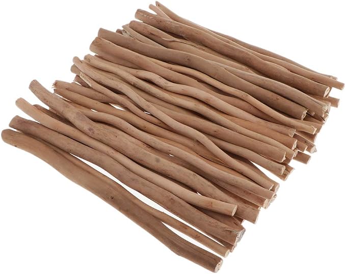 menolana 50x Rustic Decorative Wood Branch Sticks Driftwood 30cm Natural Tree by Unknown