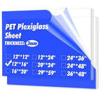 Art3d 1/8" Thick Plexiglass Sheets by Art3d