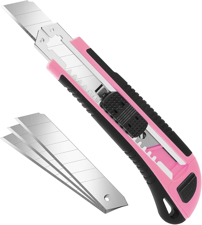 Box Cutter, Box Cutter Retractable Self Loading, Heavy Duty Utility Knife by TIFICAL