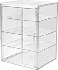 4 Tier Display Case for Collectibles, Storage Container by UniHIMO