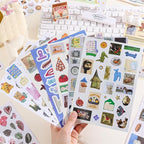 Girl's Korean Sticker Book, Food and Daily Life Theme - Image 4