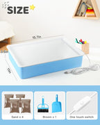 AtMini Light Table for Kids-Sand Painting Light Box Sand Art Kits Light Table - Image 5