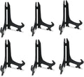 Artliving 8 Inch Black 6pcs/Set Plastic Easels Plate Display Stands Picture by Artliving