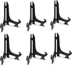 Artliving 8 Inch Black 6pcs/Set Plastic Easels Plate Display Stands Picture by Artliving