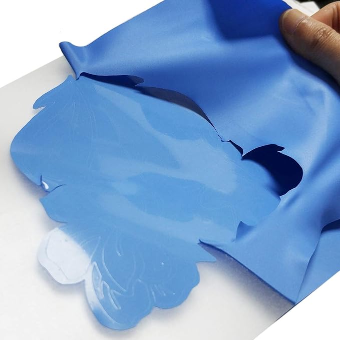 guangyintong Heat Transfer Vinyl Sky Blue HTV Rolls, Matte Surface PVC Material - Image 4