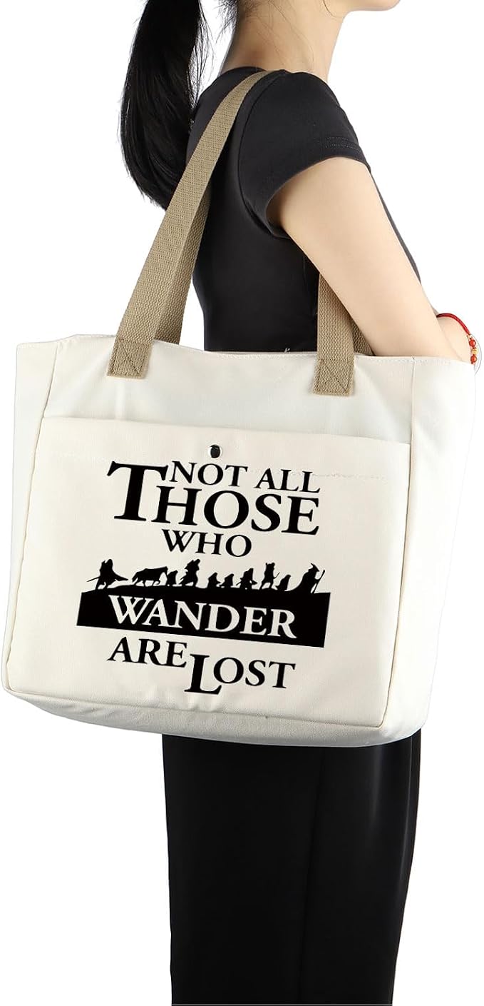 MBMSO Geologist Tote Bag Rock Collector Gift Not All Who Wander are Lost Some - Image 2
