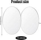 Yalikop 10 Pcs 11 Inch Acrylic Circle Blanks Clear Disc Round Transparent - Image 2